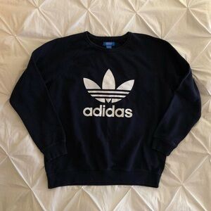 adidas logo crewneck